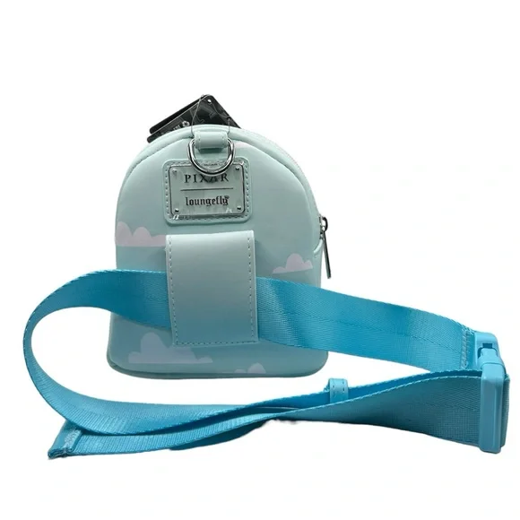 NWT Loungefly Disney Pixar Up Carl's House & Balloons Wristlet Fanny Pack Bag - Picture 6 of 12